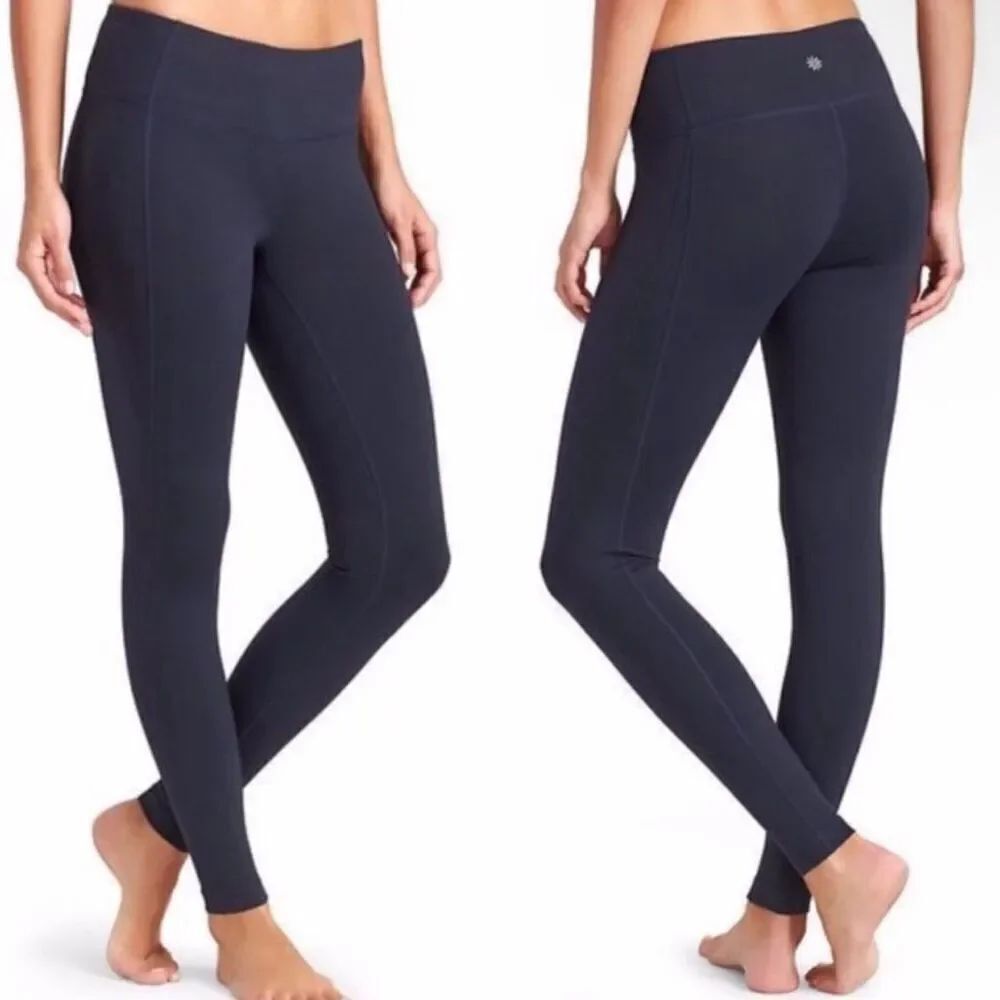 Athleta Chaturanga Tight Legging in Navy Blue Size XS
